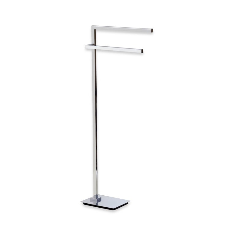 Towel Stand, StilHaus U19-08, Chrome Free Standing Towel Stand